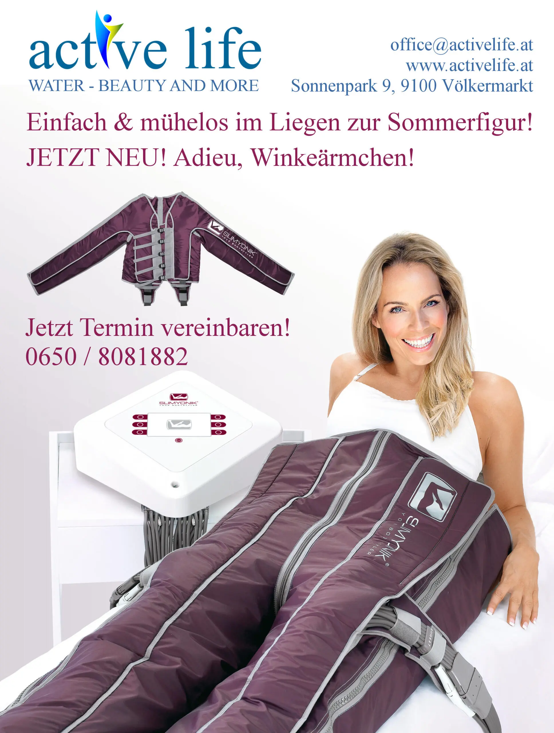 Active Life Studio - Abnehmen im Liegen mit Slimyonik Bodystyler & Detox