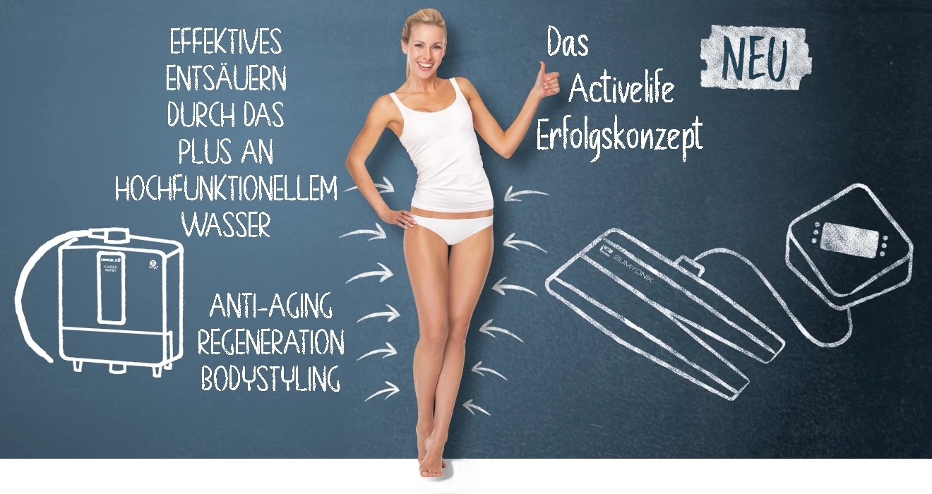 ACTIVE LIFE - Abnehmen im Liegen + Entsäuerung mit dem Plus an hochfunktionellem Wasser