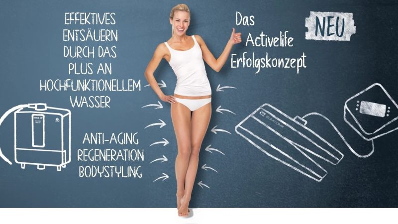 ACTIVE LIFE - Abnehmen im Liegen + Entsäuerung mit dem Plus an hochfunktionellem Wasser